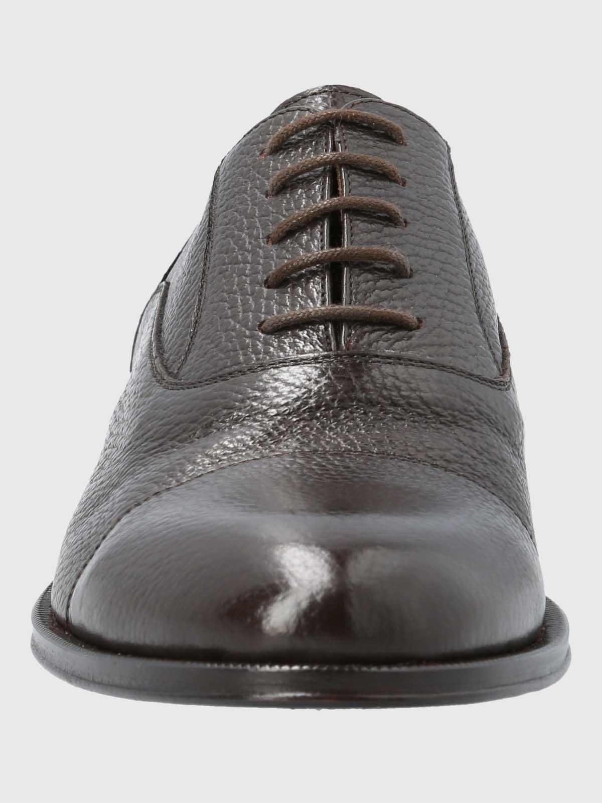 Zapato Italiano Hombre Cuero Padua Café-3