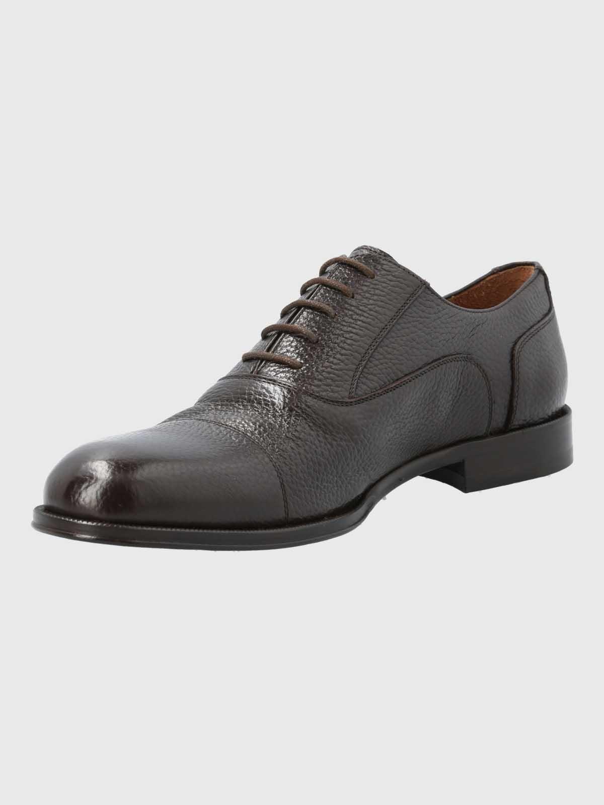 Zapato Italiano Hombre Cuero Padua Café-4