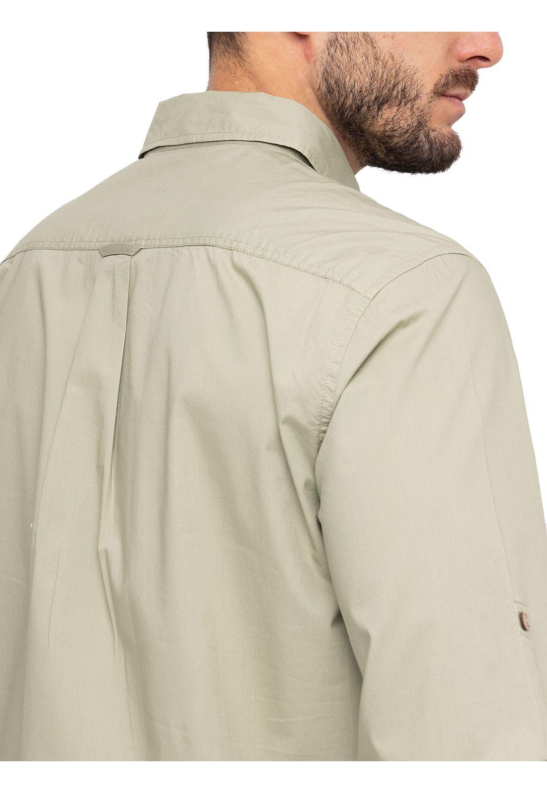 Camisa Algodón Orgánico Galiton Oliva Hombre-6