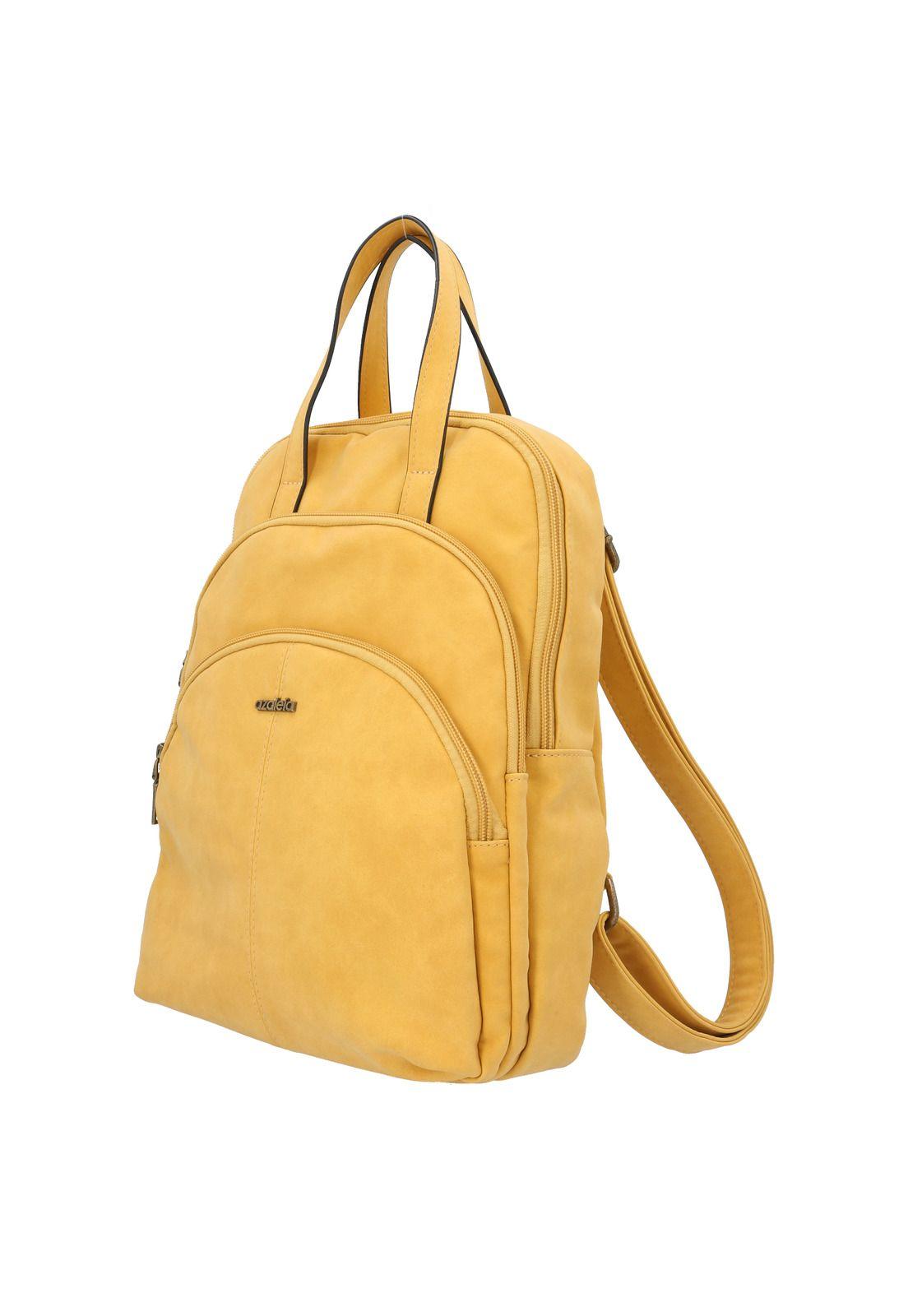 Mochila Mujer Caseii Mostaza-1