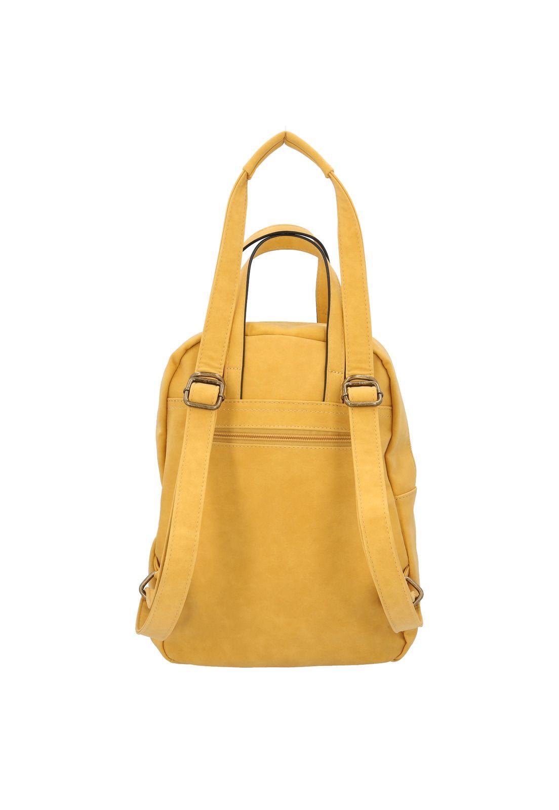 Mochila Mujer Caseii Mostaza-3