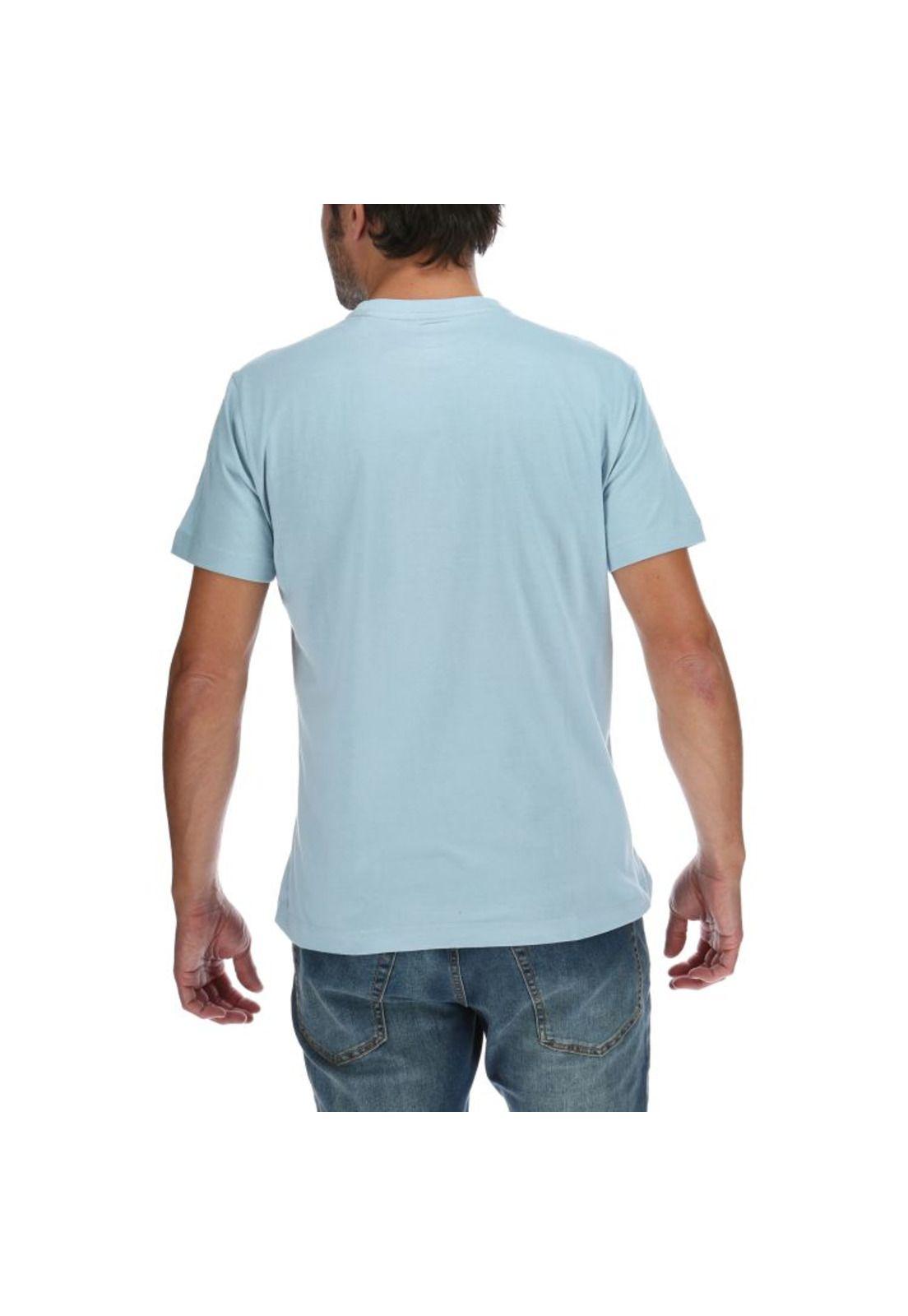 Polera Mc Hombre Slim Fit Logo Tee Azul-2
