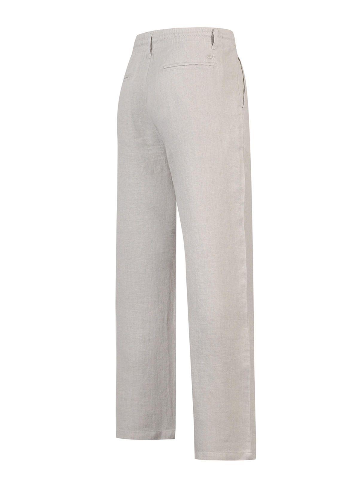 Pantalón Lino Orgánico Hombre Capri Beige-1