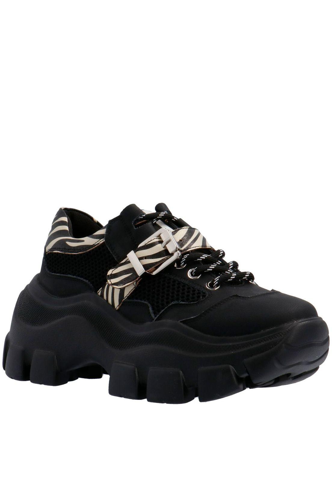 Zapatilla Cuero Mujer Ft-Mellea Black(111-0