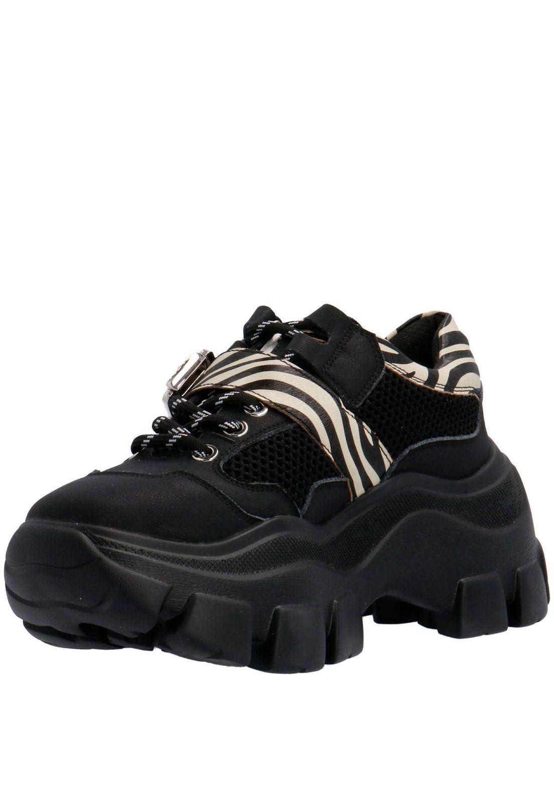 Zapatilla Cuero Mujer Ft-Mellea Black(111-3