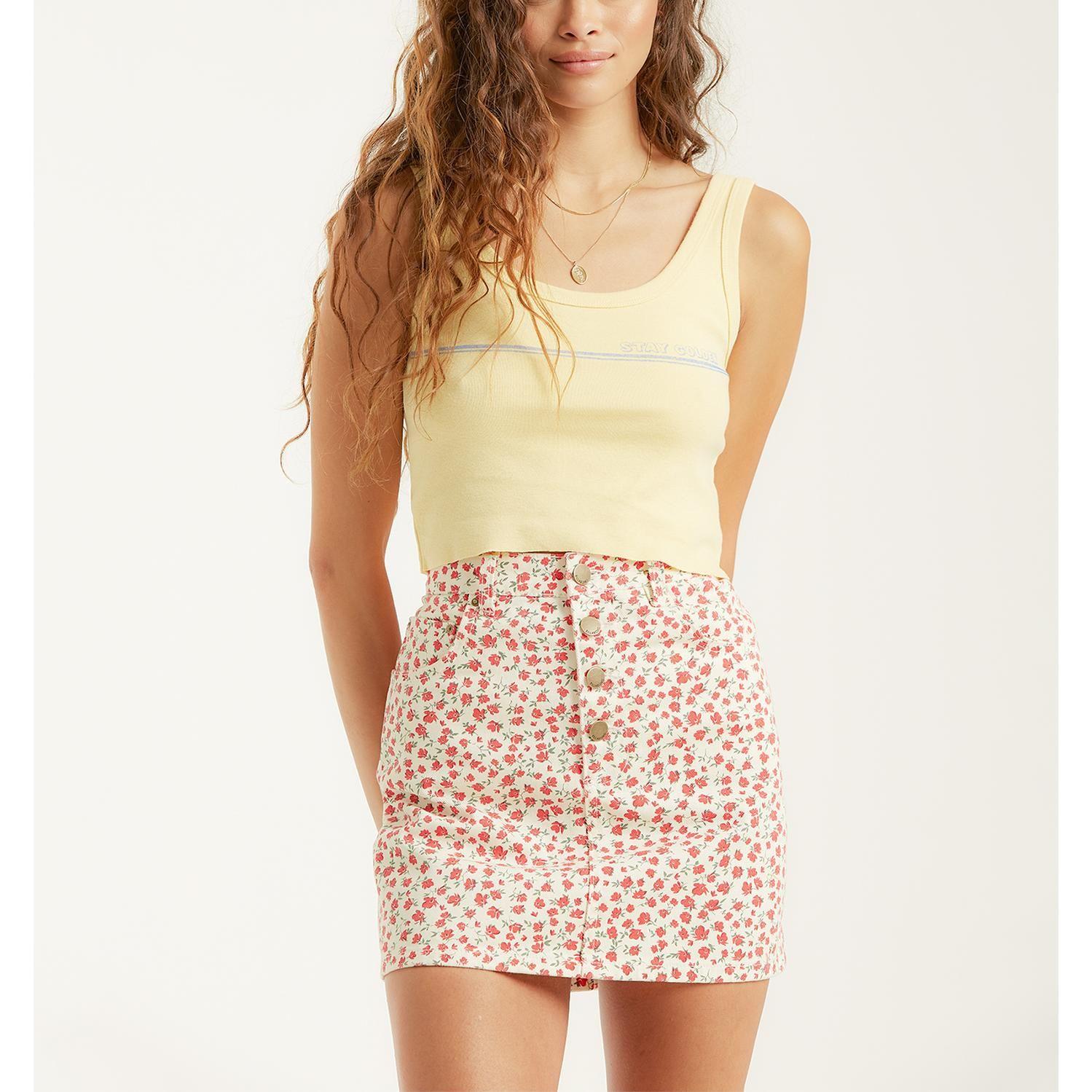 Polera S/M  Stay Golden Amarillo Mujer-0