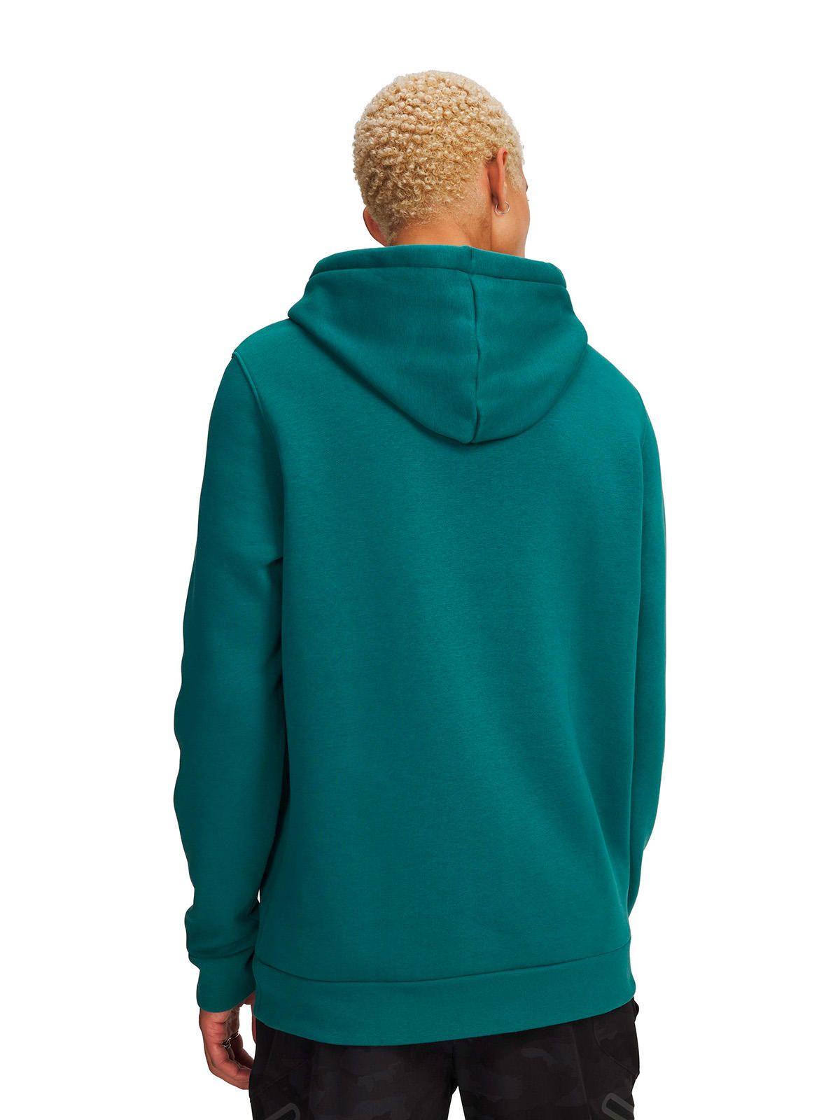 Poleron UA Icon Fleece Verde Hombre-1