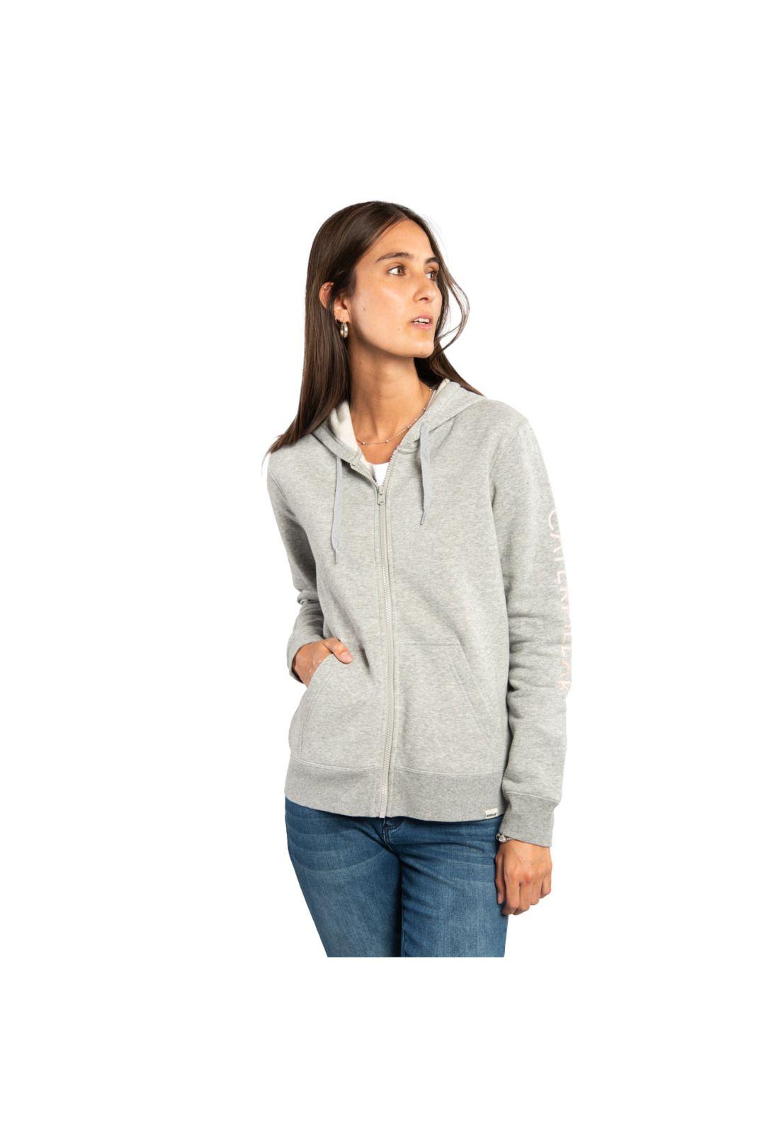 Polerón Mujer W Fdtn Logo Fz Hoody Gris-0