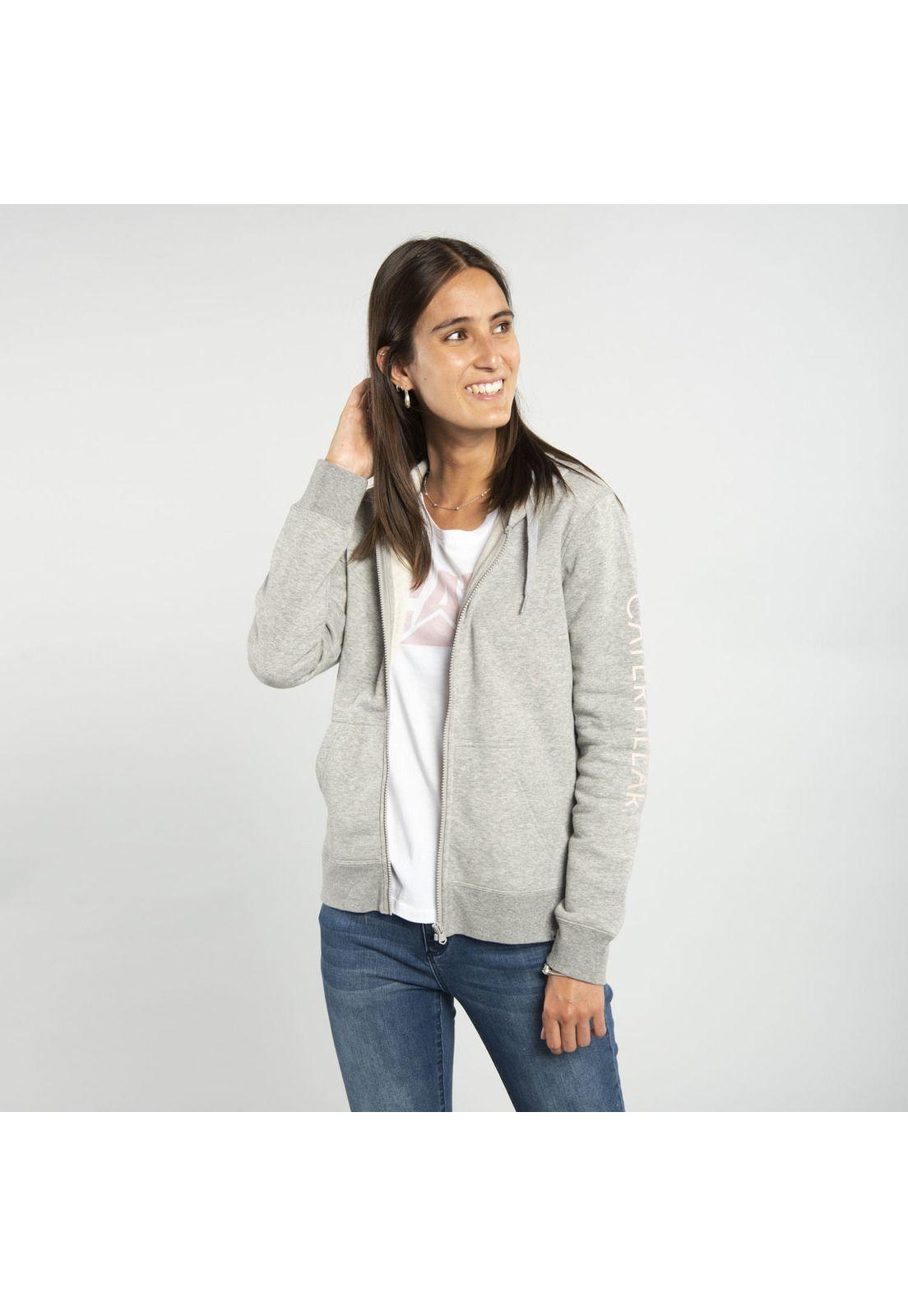 Polerón Mujer W Fdtn Logo Fz Hoody Gris-3