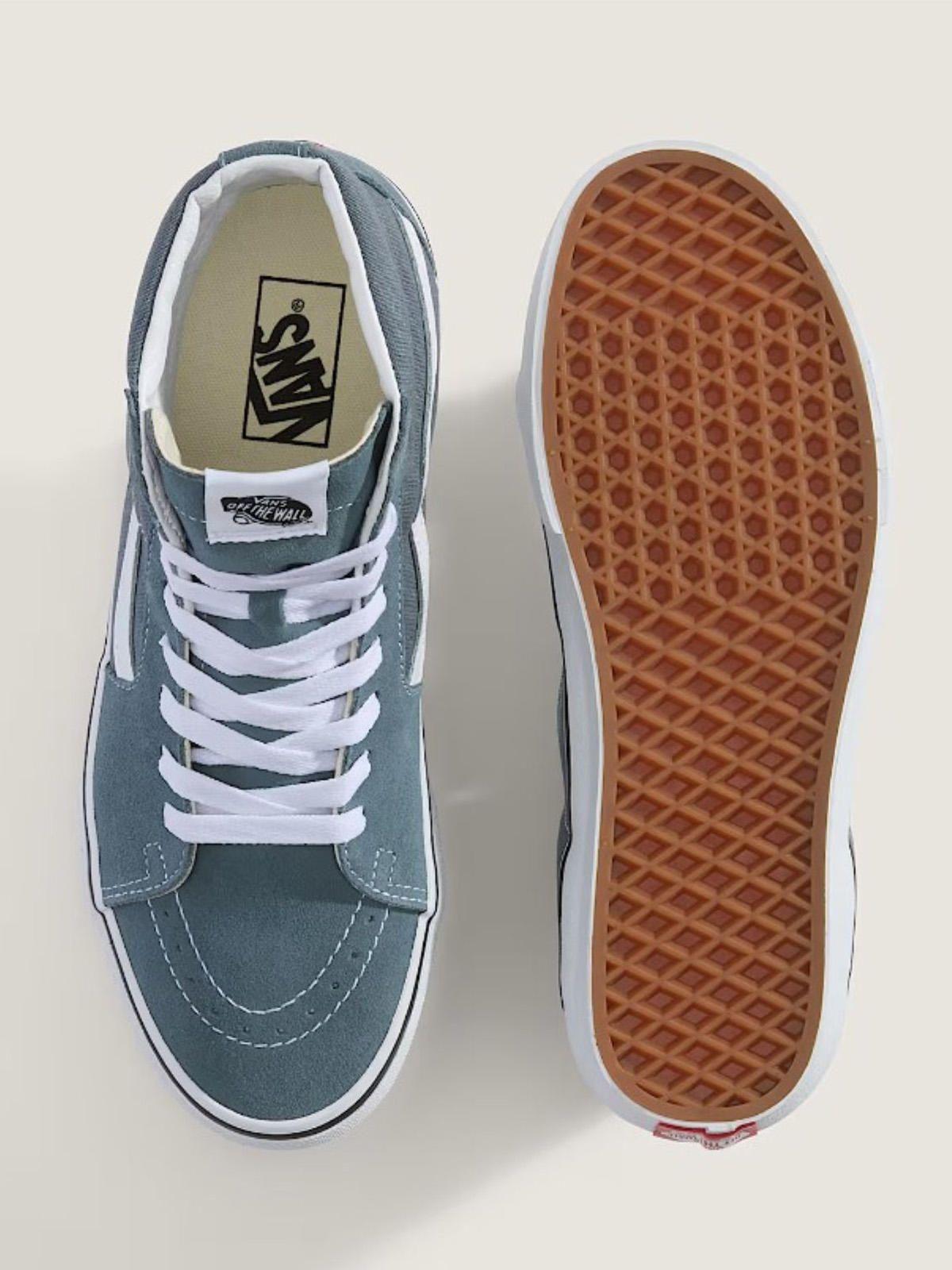 Zapatilla C/Caña Unisex Sk8-Hi Celeste-4