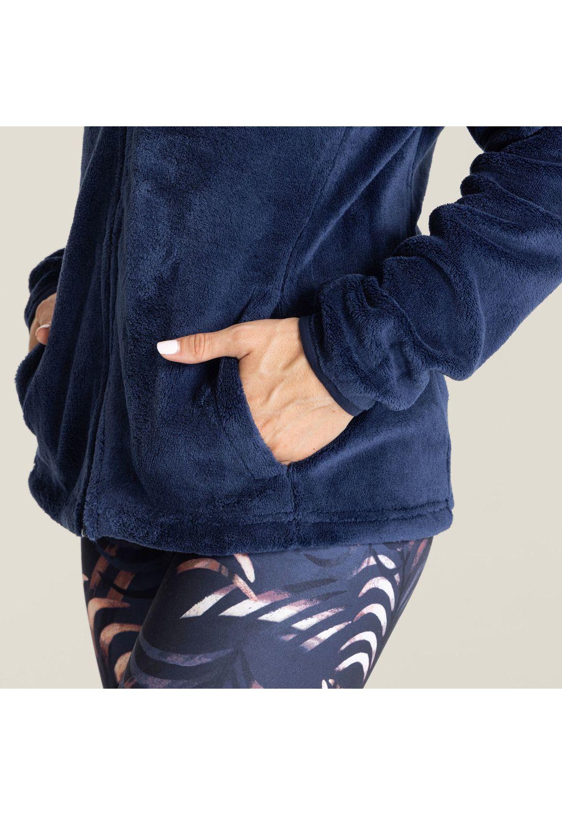 Polar Mujer Zip Hoodie Prema Azul Navy-4