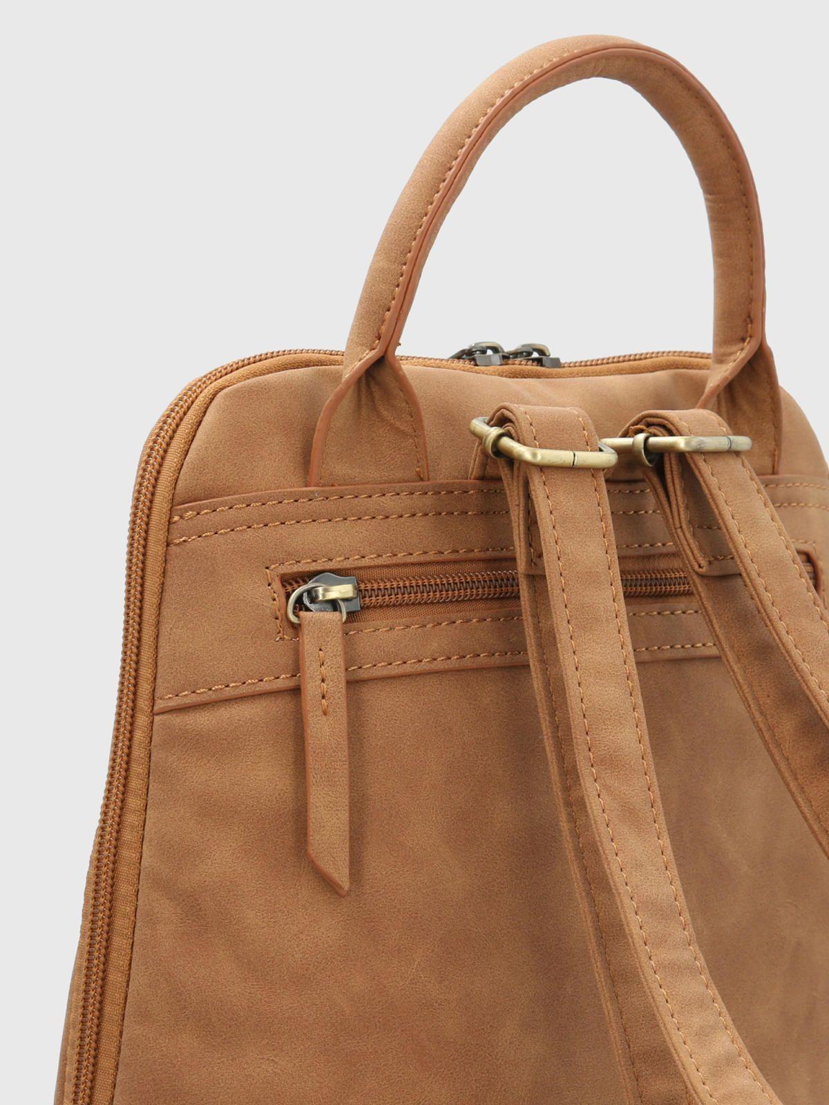Cartera Ecocuero Beige Dawson Back Mujer-3