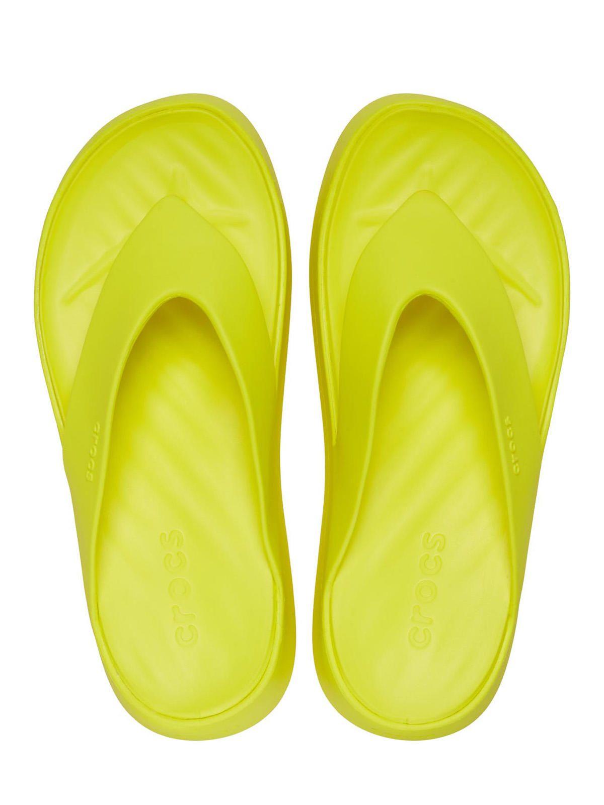 Sandalia Crocs Mujer Getaway Ptfm Flip Amarillo-4