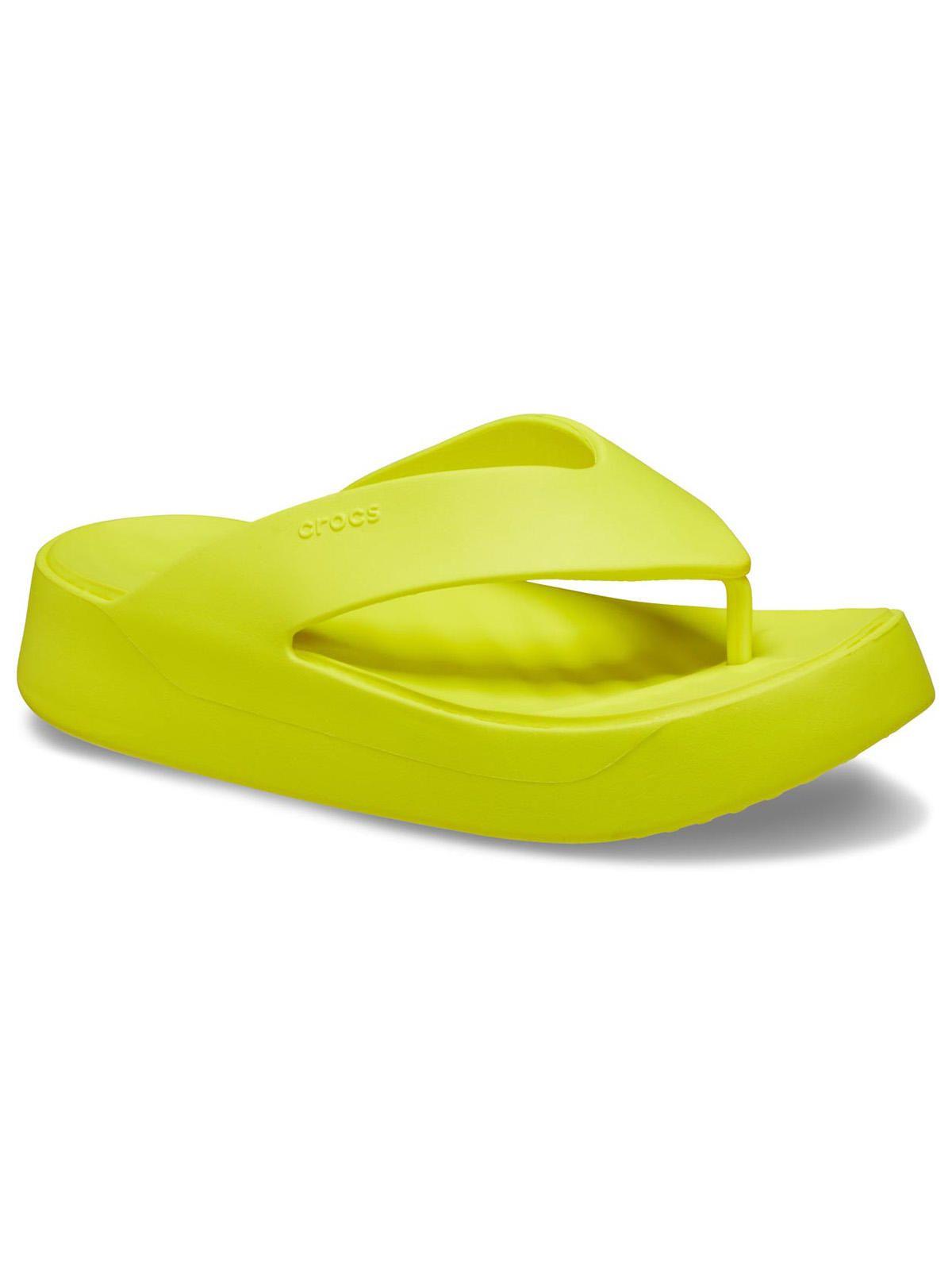 Sandalia Crocs Mujer Getaway Ptfm Flip Amarillo-6