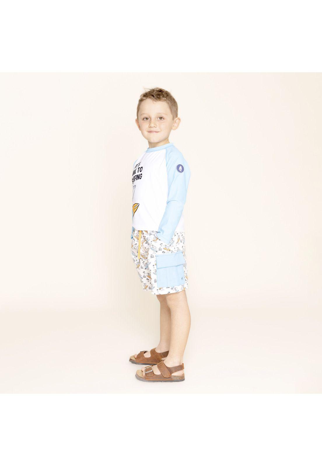 Traje De Baño Niño Aquawild (1-8) Celeste-3