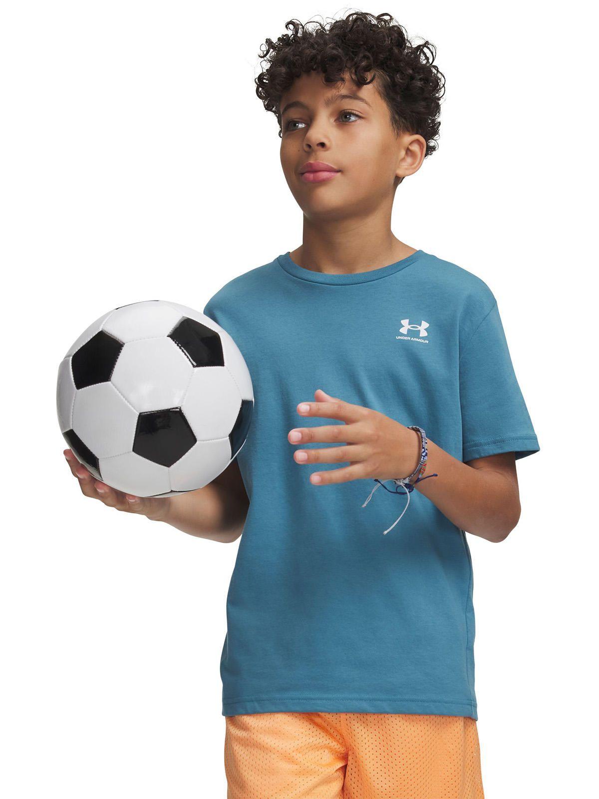 Polera M/C Niño Sportstyle Left Chest Polera Azul-3