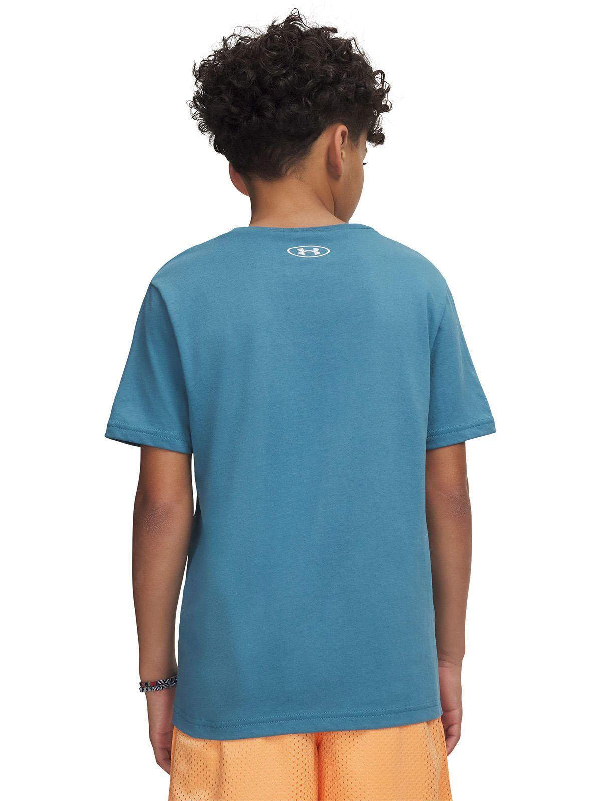 Polera M/C Niño Sportstyle Left Chest Polera Azul-4