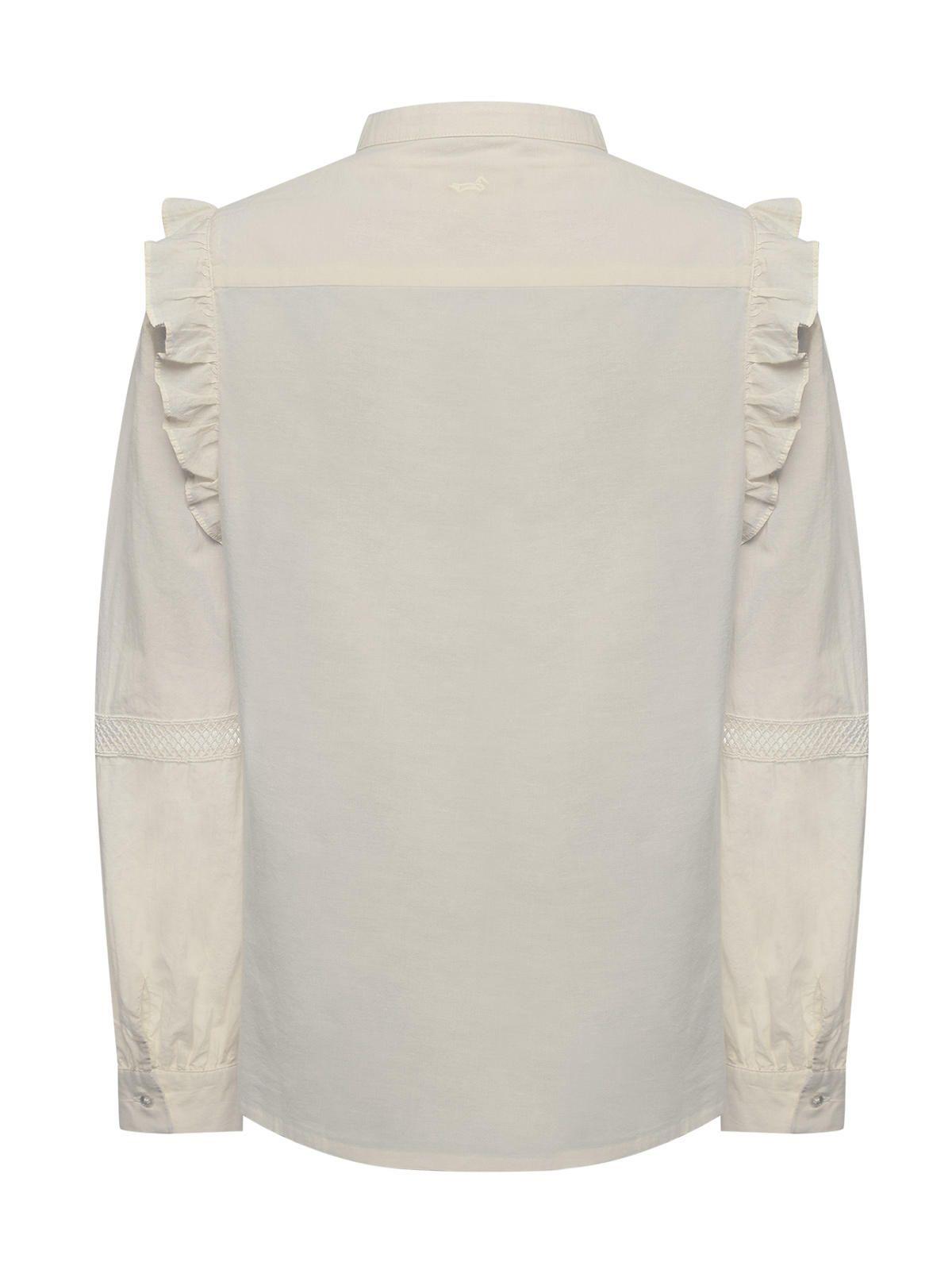 Blusa Algodón Orgánico Mujer Hibiscus Blanco-1