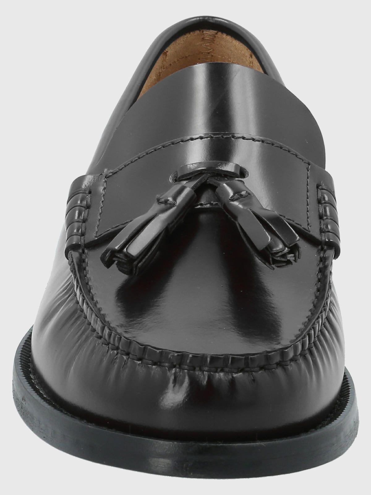 Mocasín Cuero Hombre Cerata Negro-3
