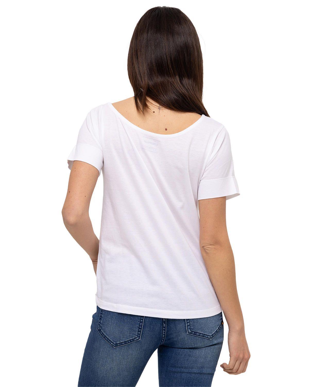 Polera M/C W Off The Shoulder T Blanco Mujer-4
