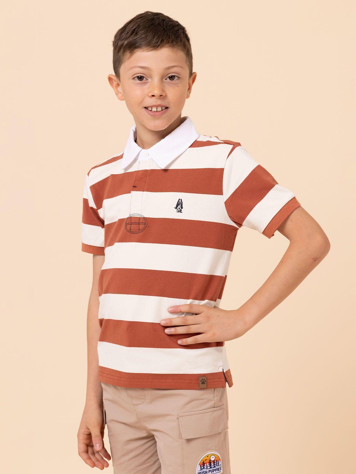 Polera Niño Marne Naranjo-3