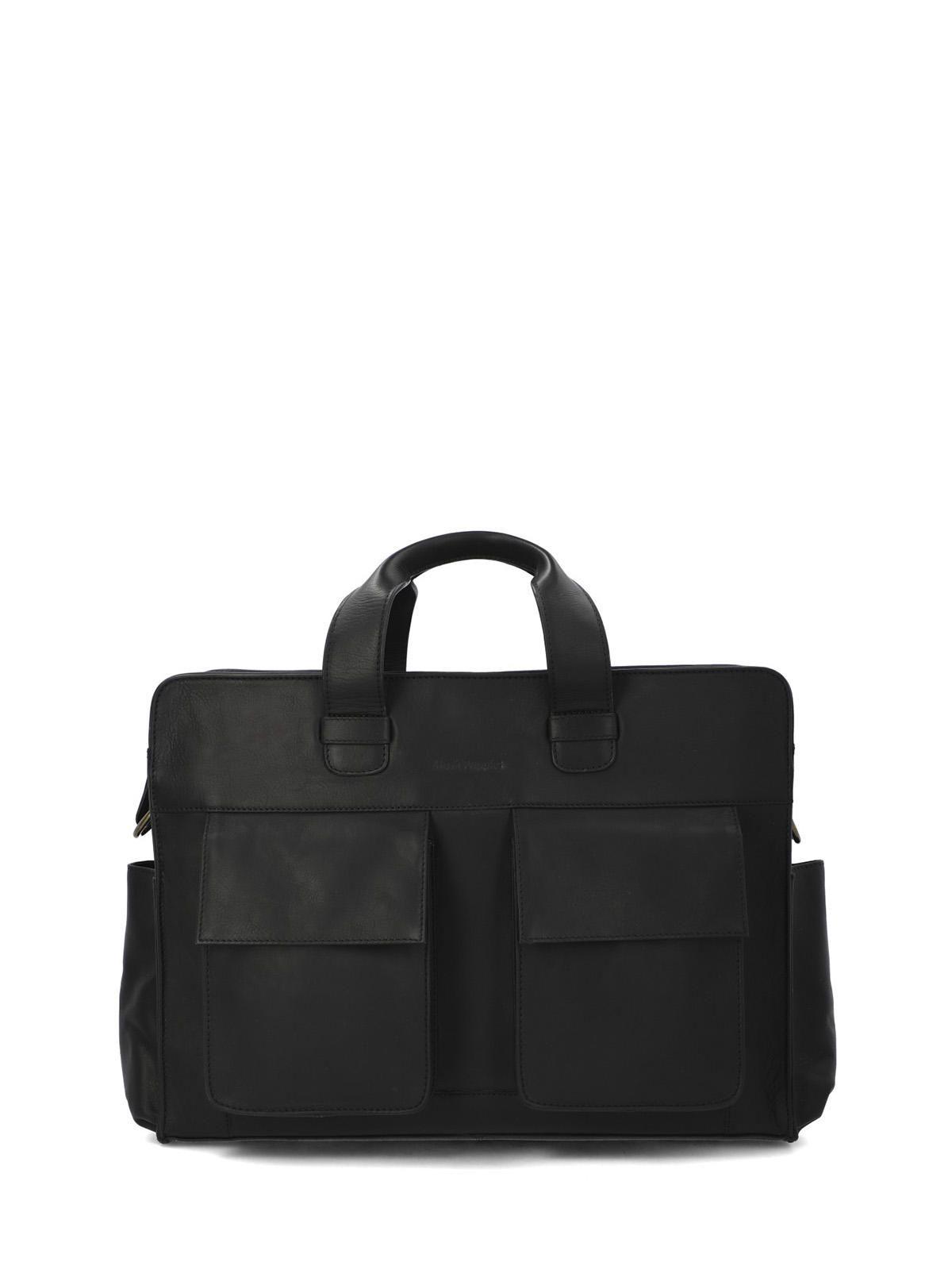 Maletín Cuero Unisex Ty Hudson Bag Negro-0