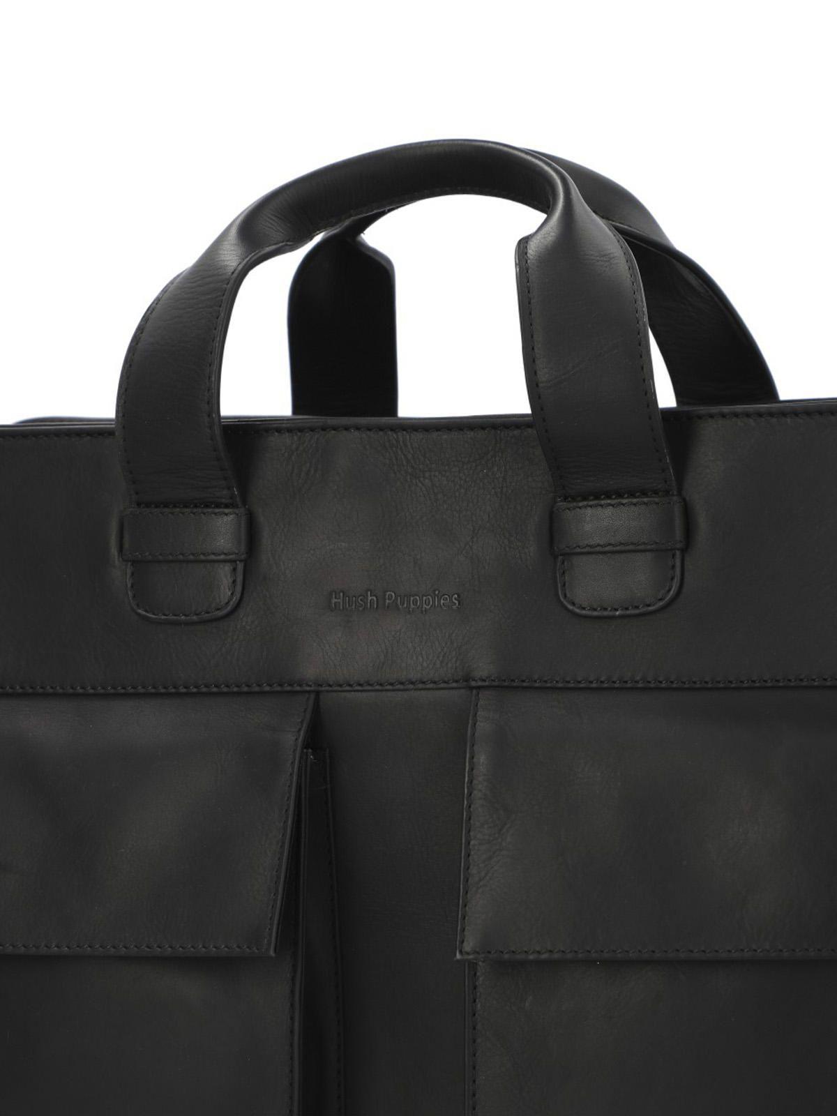Maletín Cuero Unisex Ty Hudson Bag Negro-3