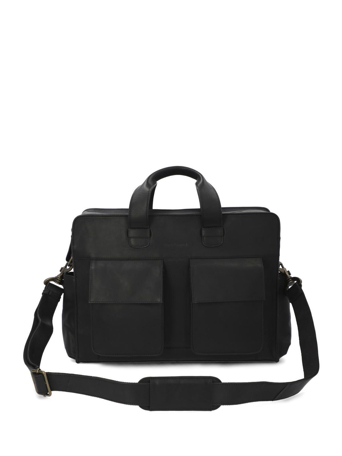 Maletín Cuero Unisex Ty Hudson Bag Negro-4