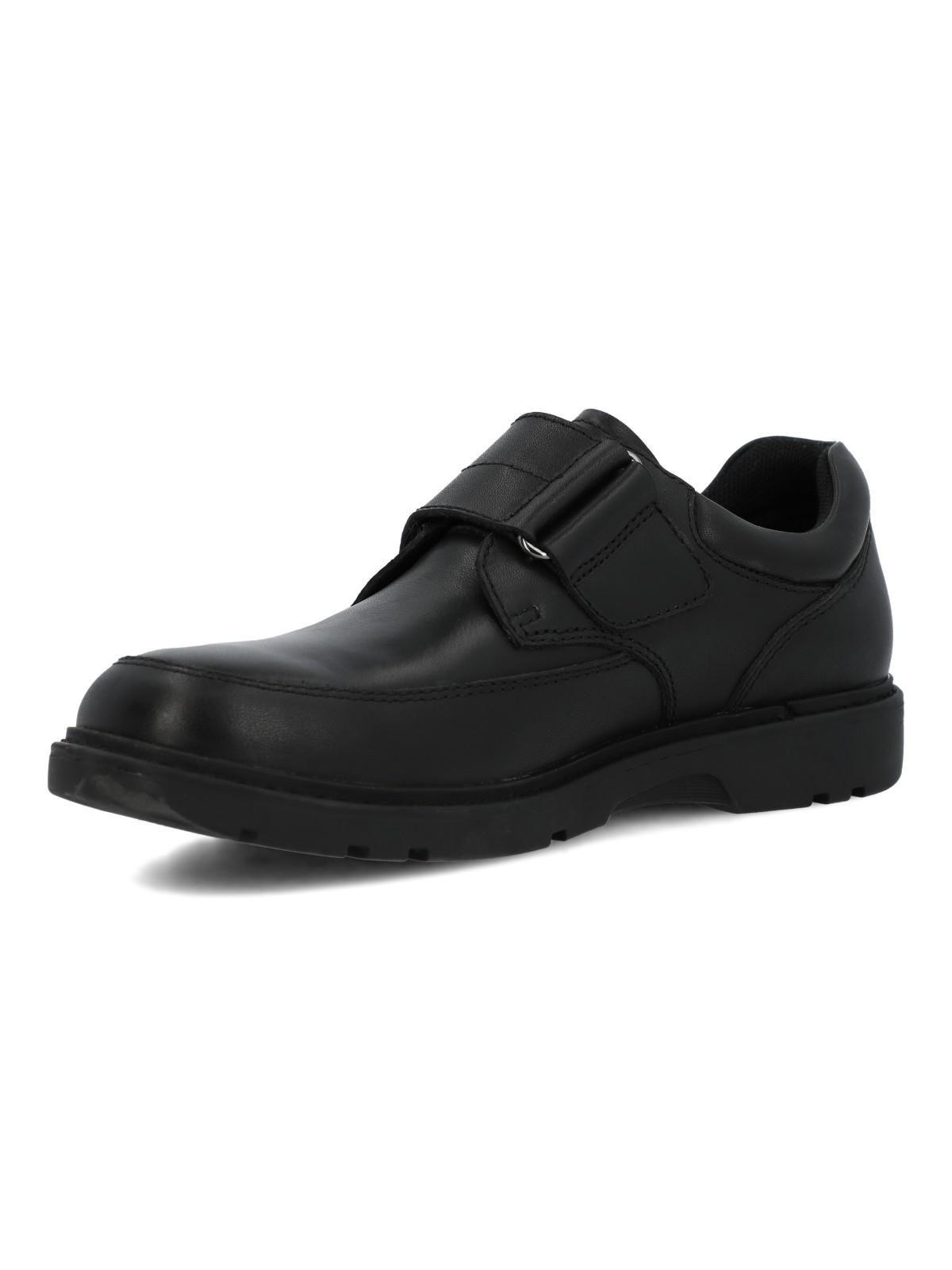 Zapato Escolar Cuero Niño Arco Negro-4