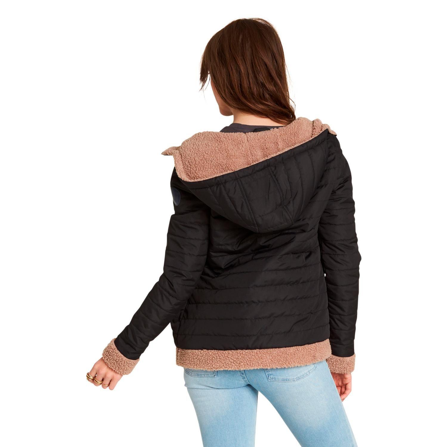 Chaqueta Sherpy Negro Mujer Element-1