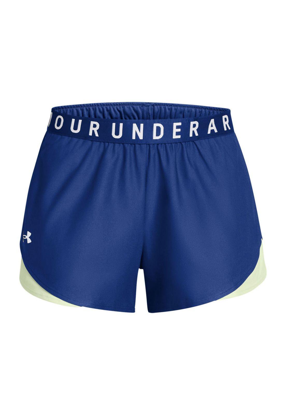 Shorts UA Play Up 3.0 para mujer Azul-0