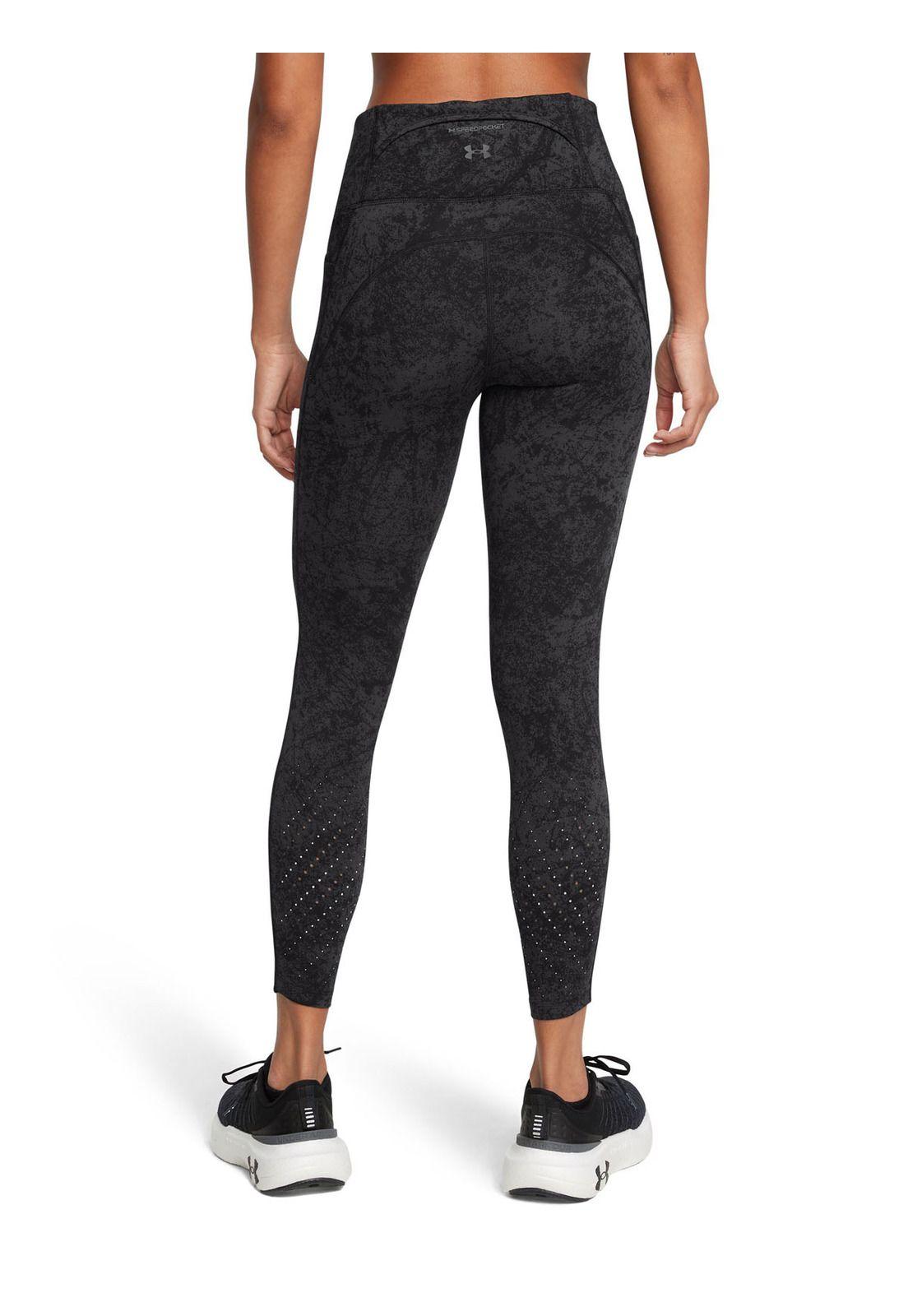 Leggings UA Launch Elite para mujer Negro-4