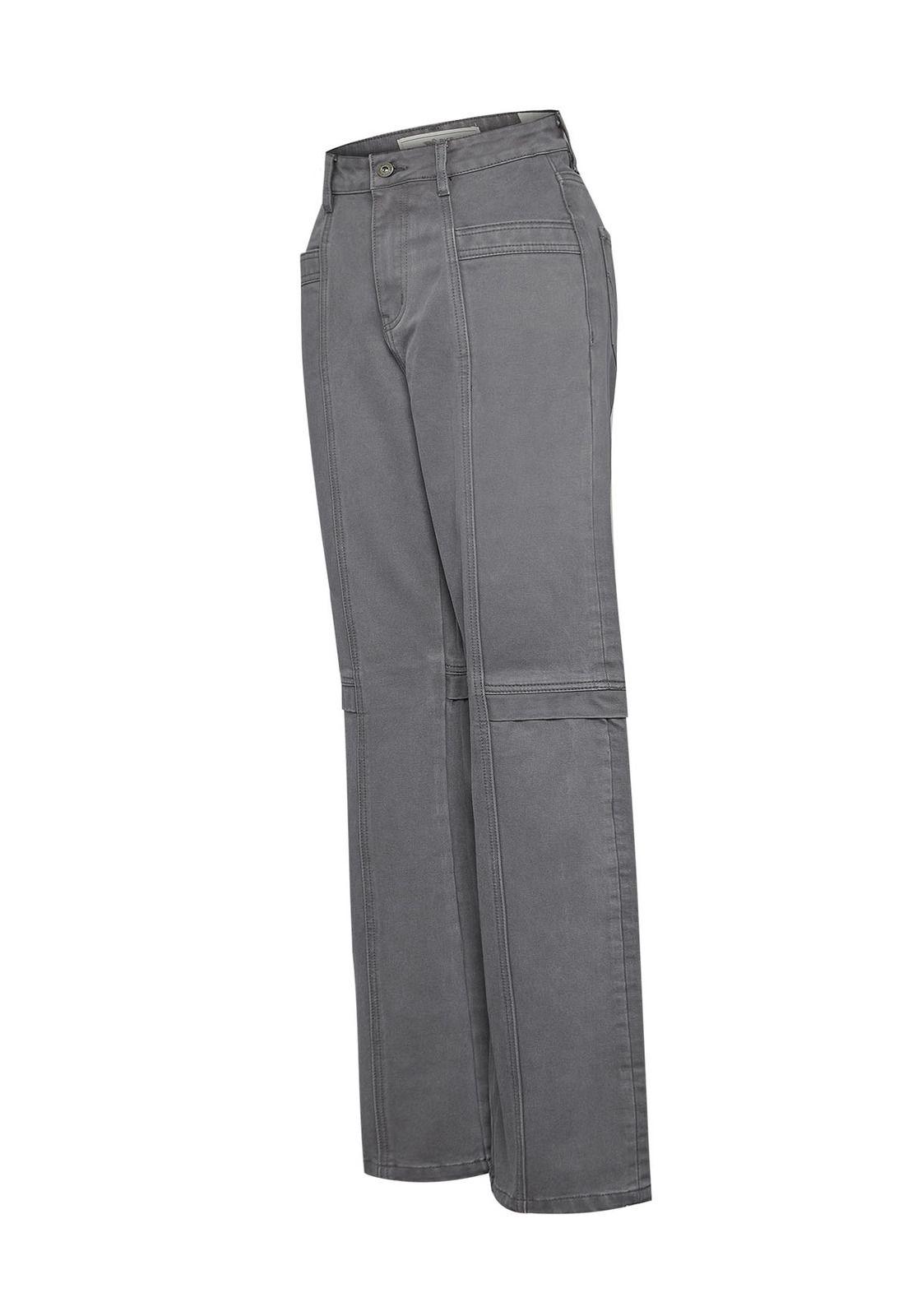 Jeans Algodón Mujer Traful Gris-0