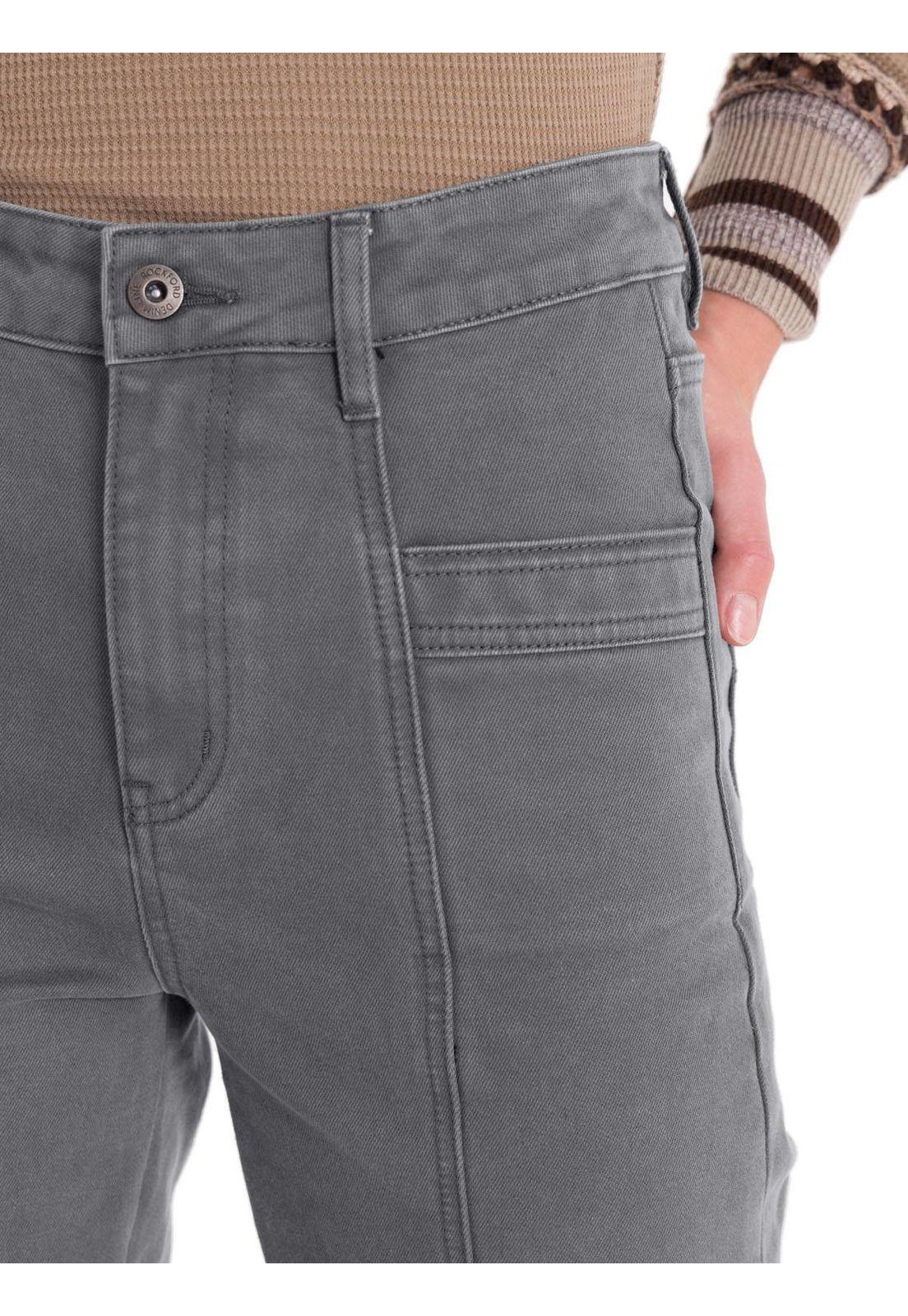 Jeans Algodón Mujer Traful Gris-8