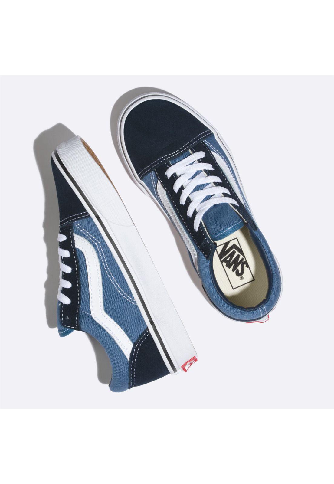 Zapatilla Niño Uy Old Skool Navy/True White-1