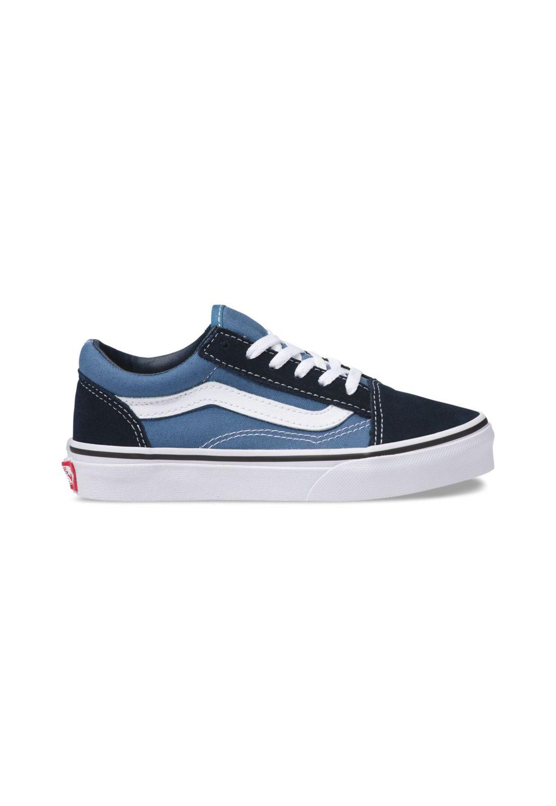 Zapatilla Niño Uy Old Skool Navy/True White-4