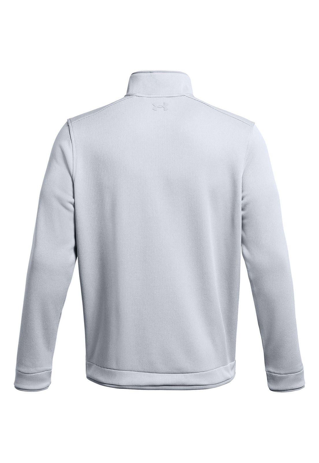 Polerón Ua Storm Sweaterfleece ¼ Zip Gris Para Hombre-1