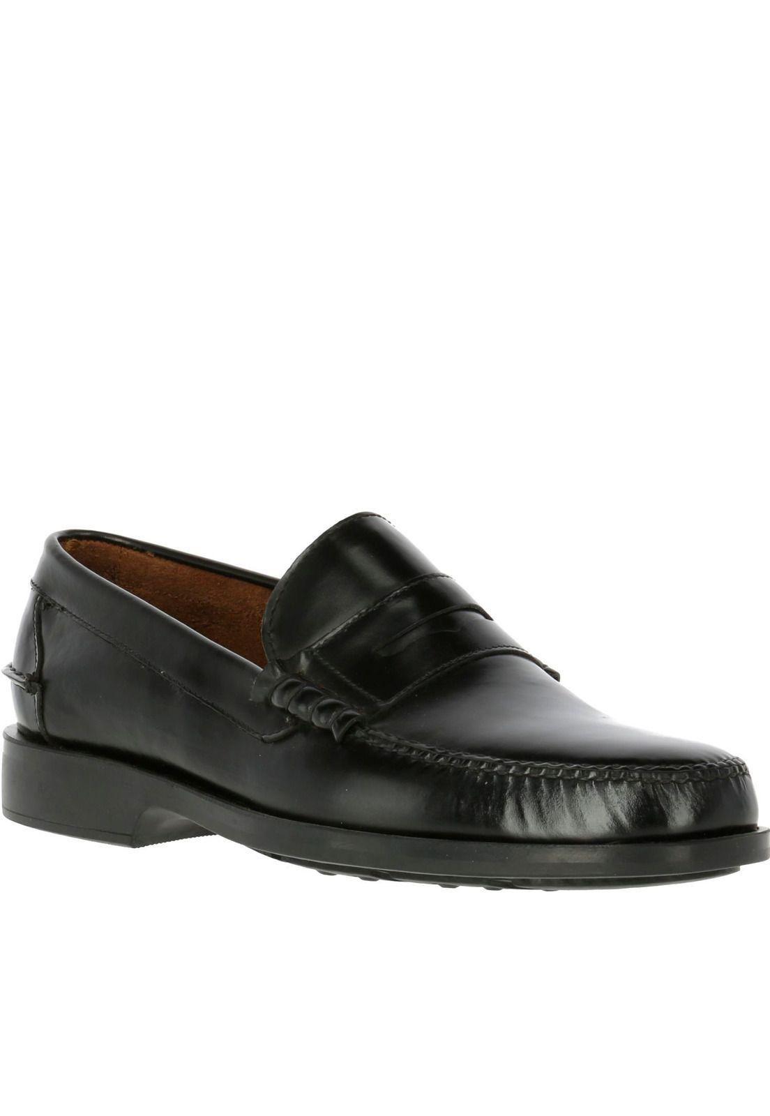 Mocasin Cuero Harvard Negro-0