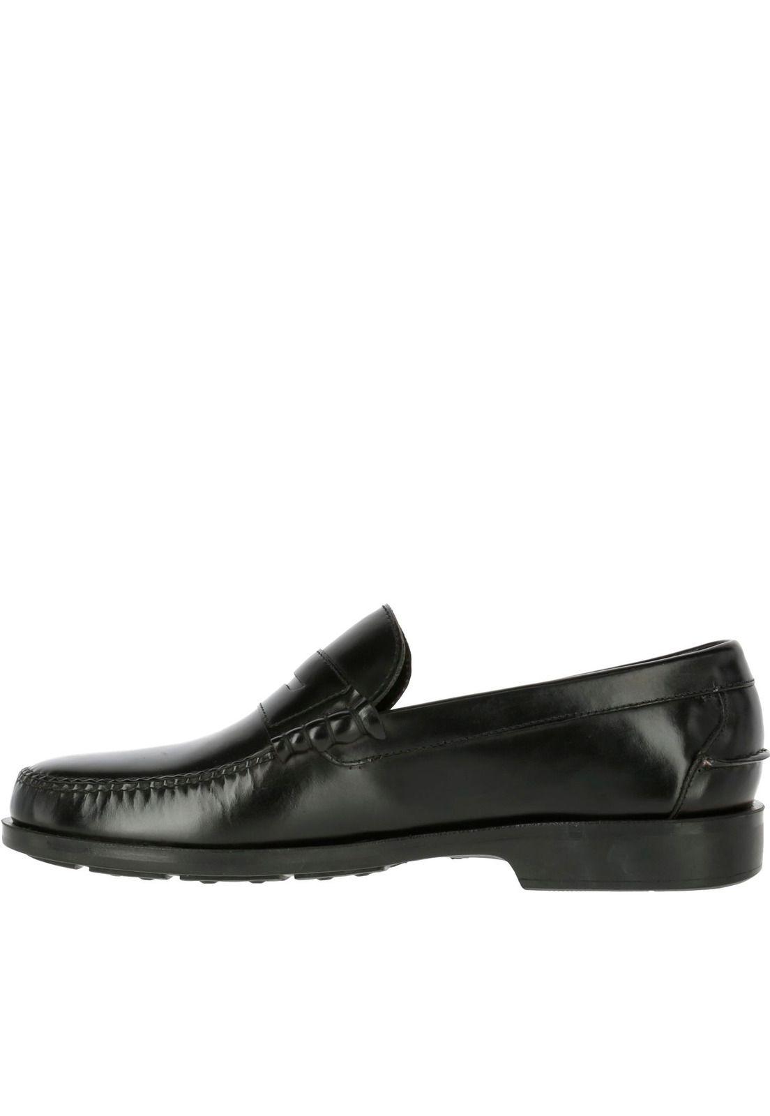 Mocasin Cuero Harvard Negro-2