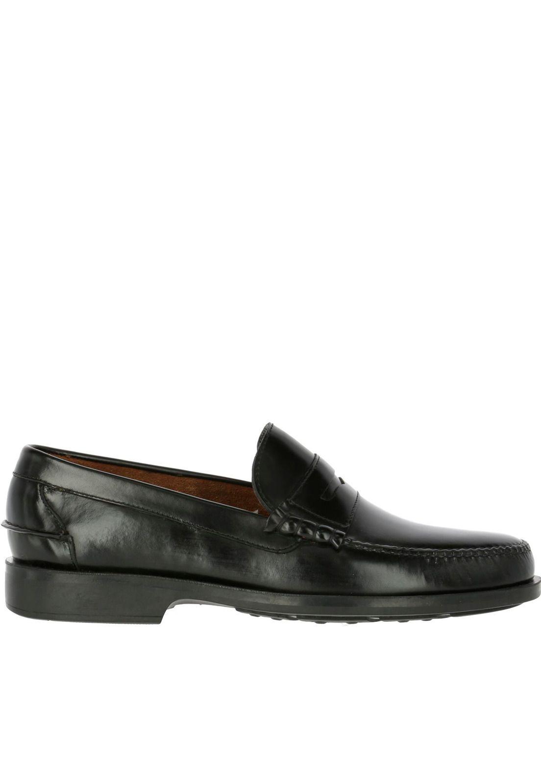 Mocasin Cuero Harvard Negro-3