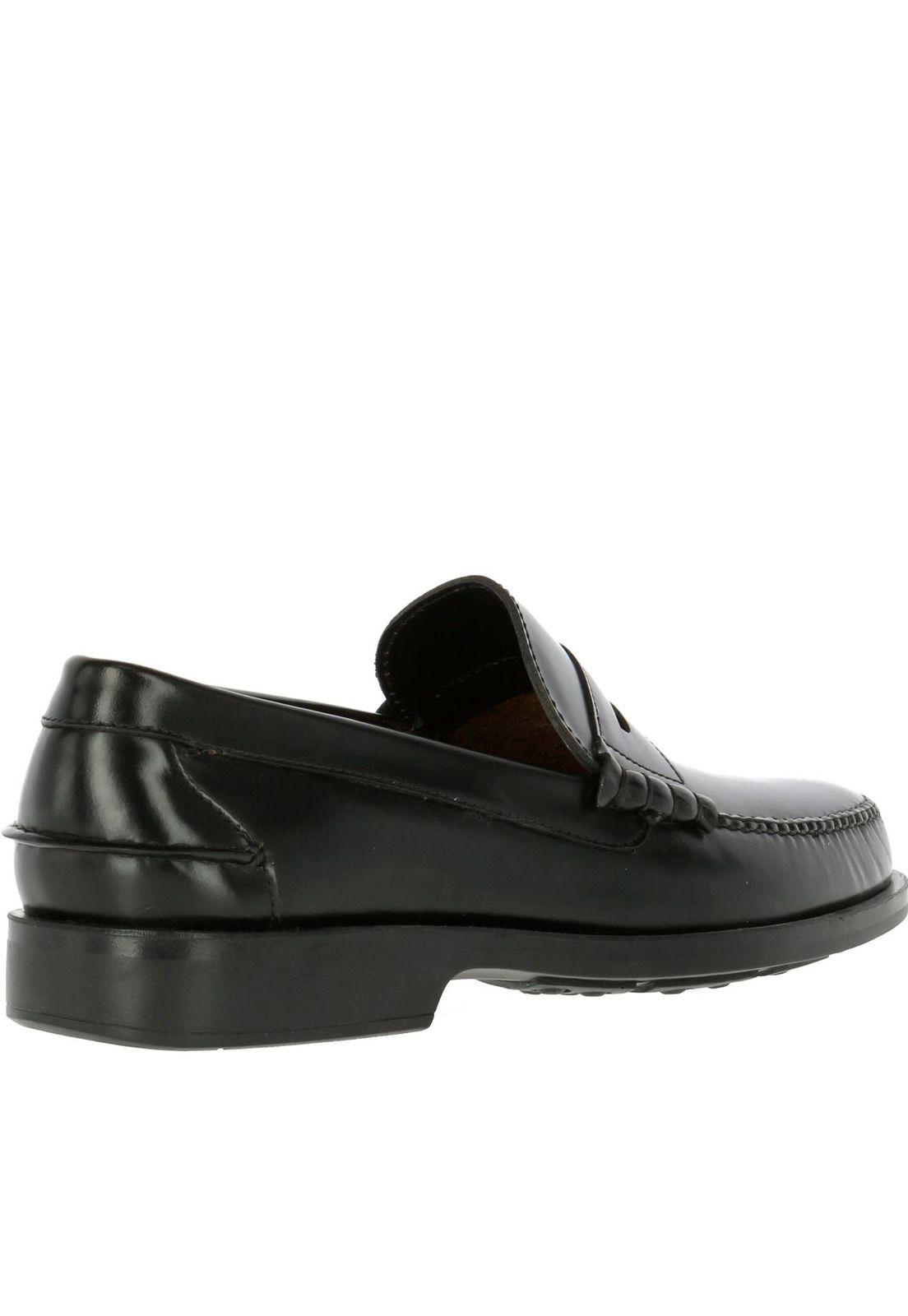 Mocasin Cuero Harvard Negro-4