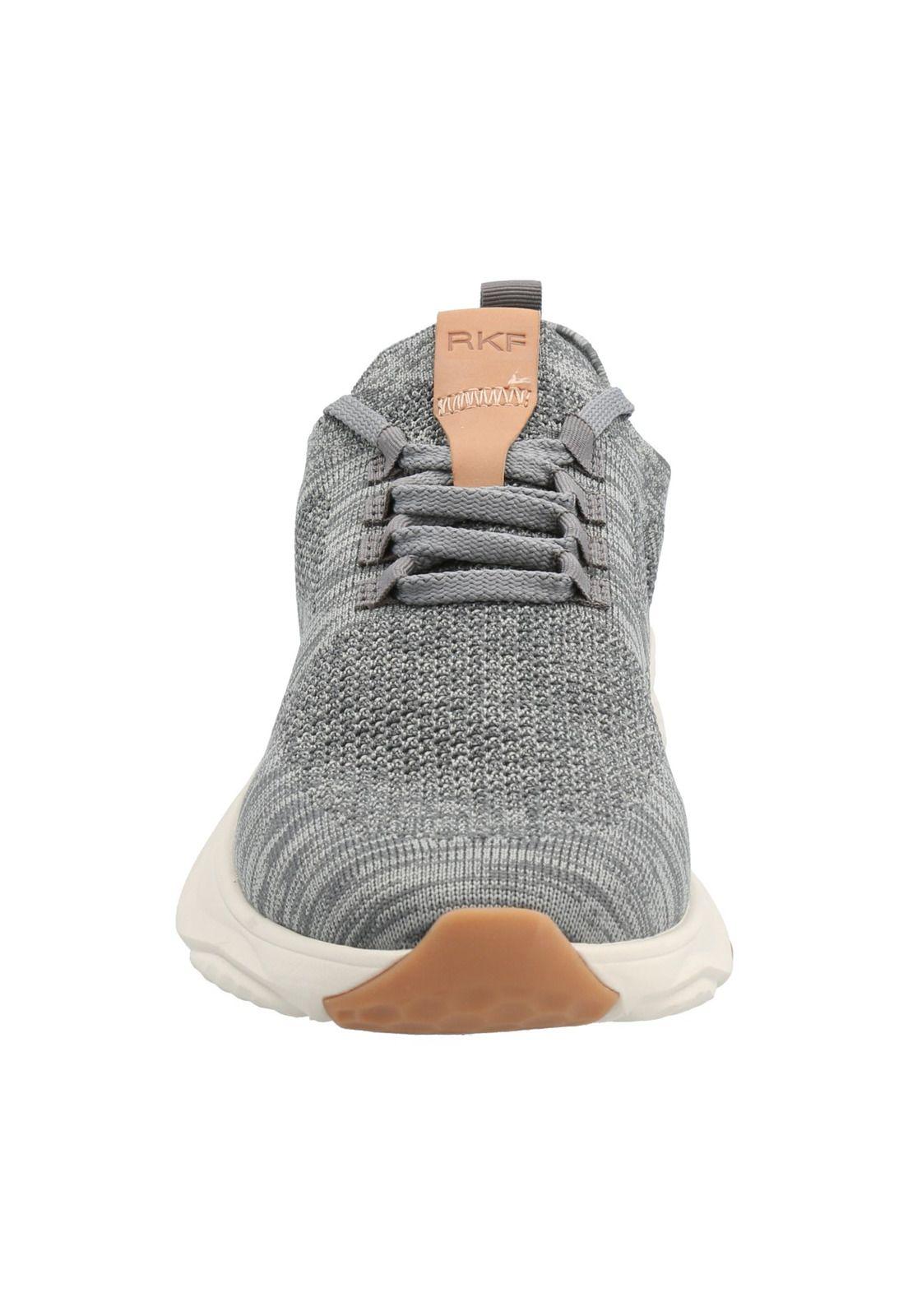 Zapatilla Cuero Hombre Lewis Gris-3