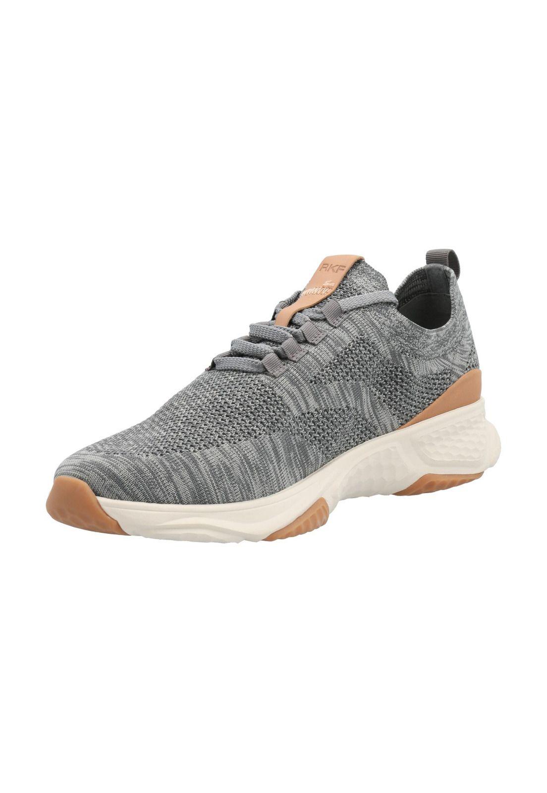 Zapatilla Cuero Hombre Lewis Gris-4