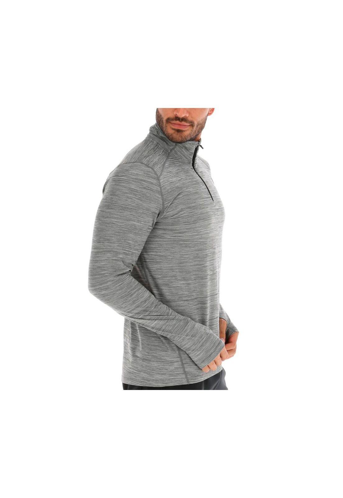 Polera M/L Ls Half Zip Ii Negro-3