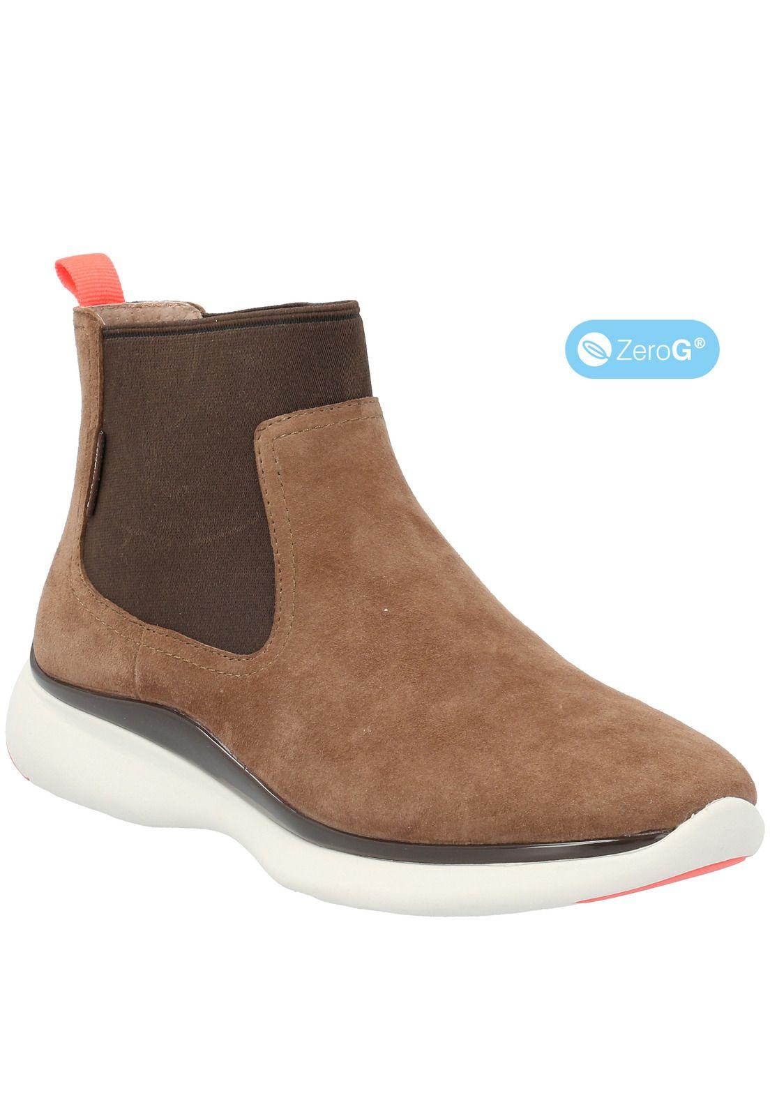 Zapatilla Cuero Mujer Cloud Marrón-1