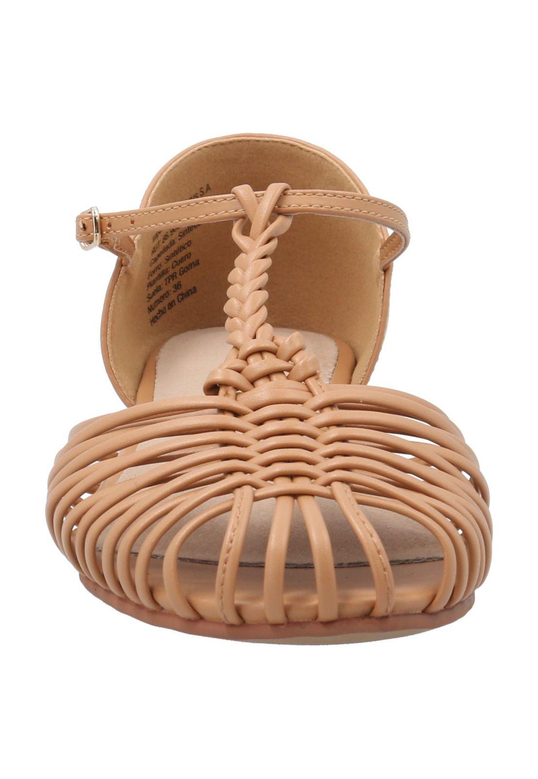 Sandalia Mujer Orna Camel-3
