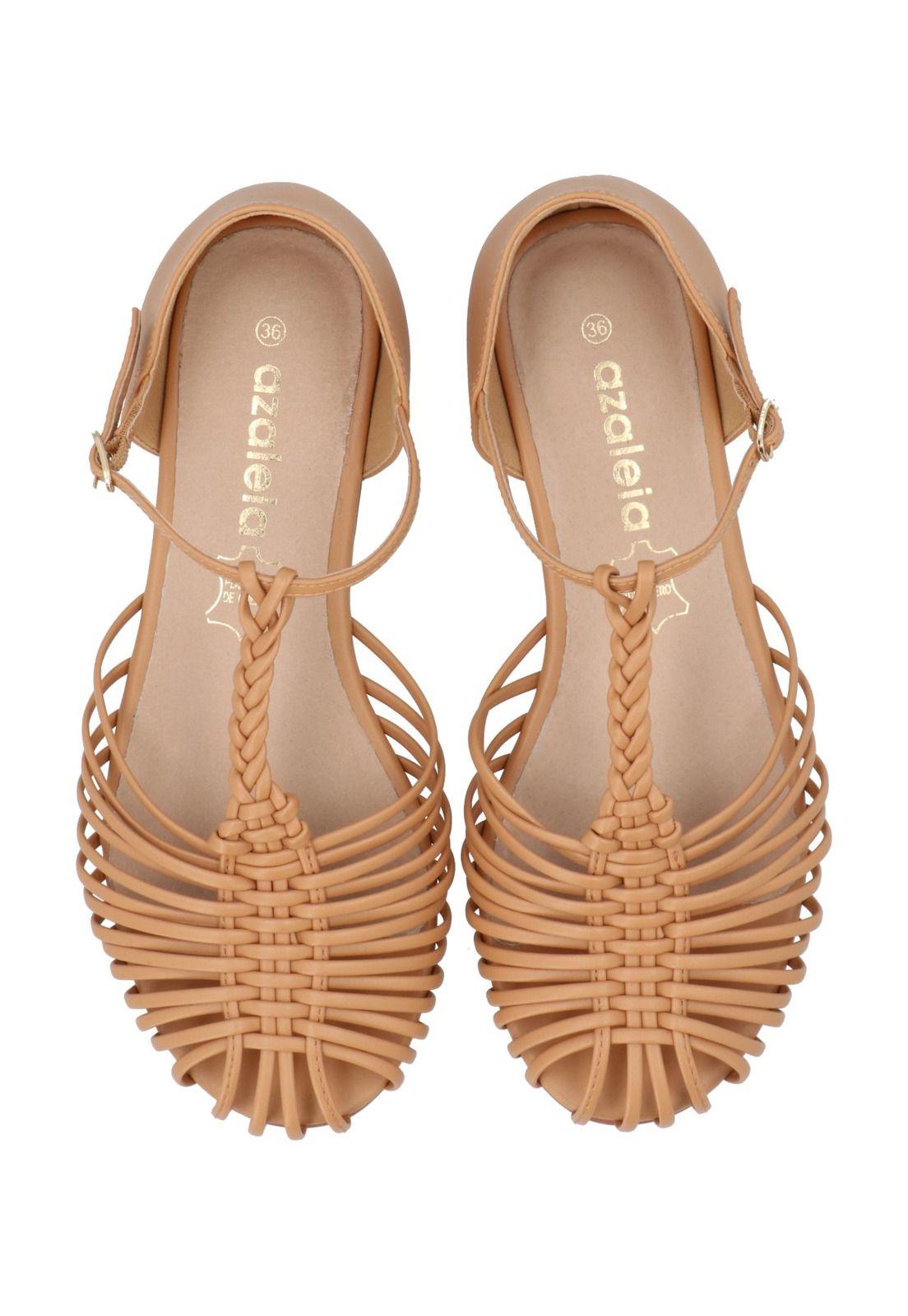 Sandalia Mujer Orna Camel-7