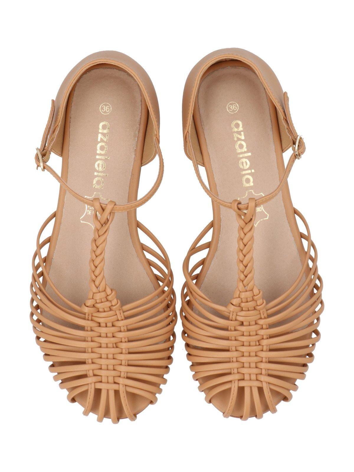 Sandalia Mujer Orna Camel-7