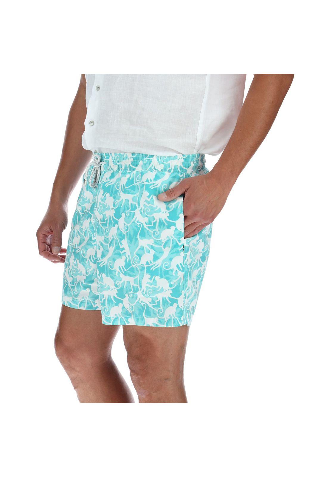 Traje De Baño Izam Celeste-1