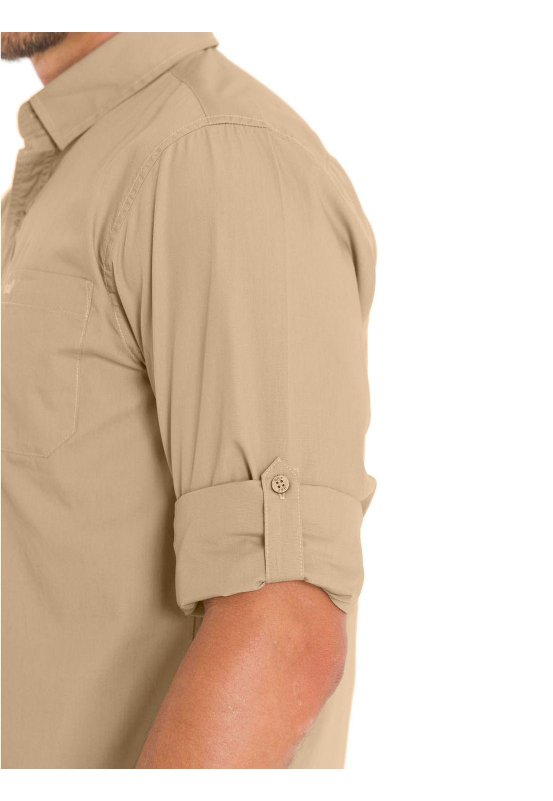 Camisa Algodón Orgánico Hombre Galiton Café-8